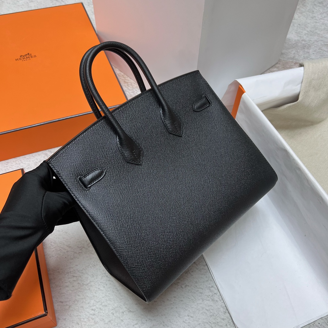 에르메스 버킨백25 블랙 금장 앱송